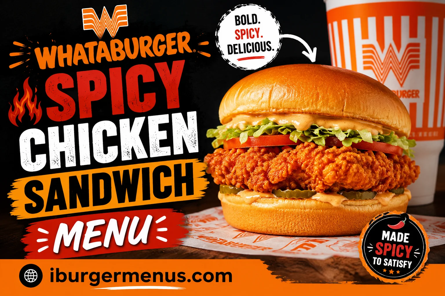 Whataburger Spicy Chicken Sandwich Menu with Prices 2026