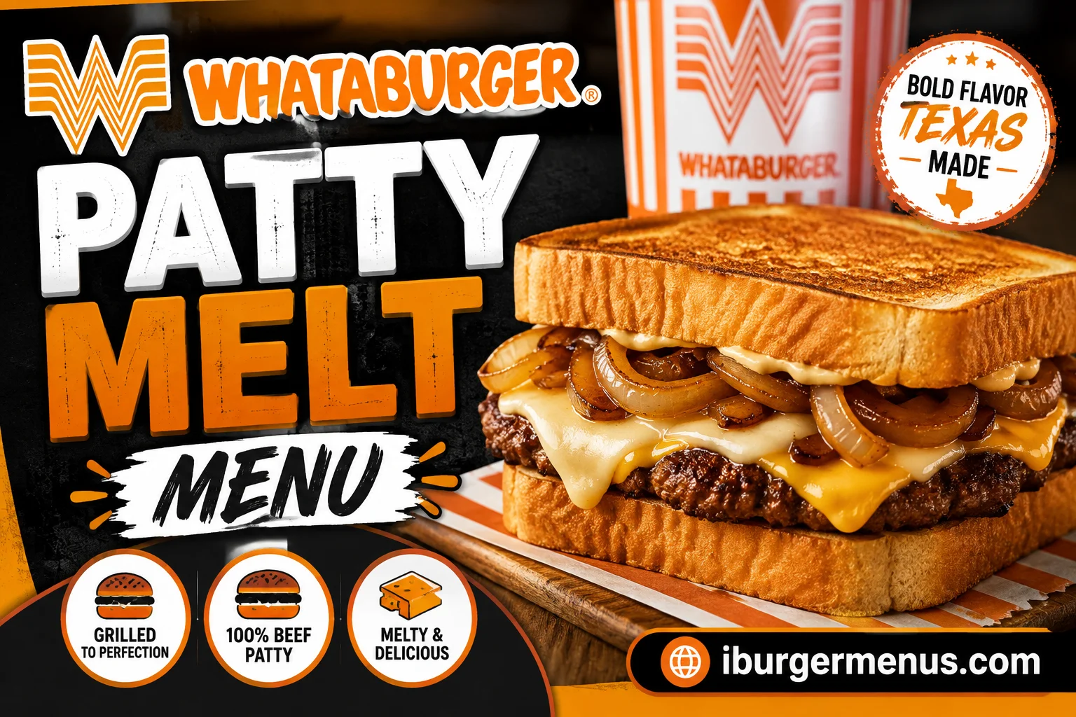 Whataburger Patty Melt Menu with Prices 2026