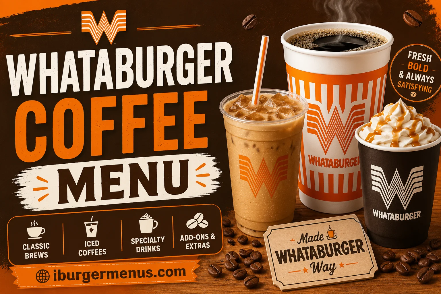 Whataburger Coffee Menu with Prices 2026