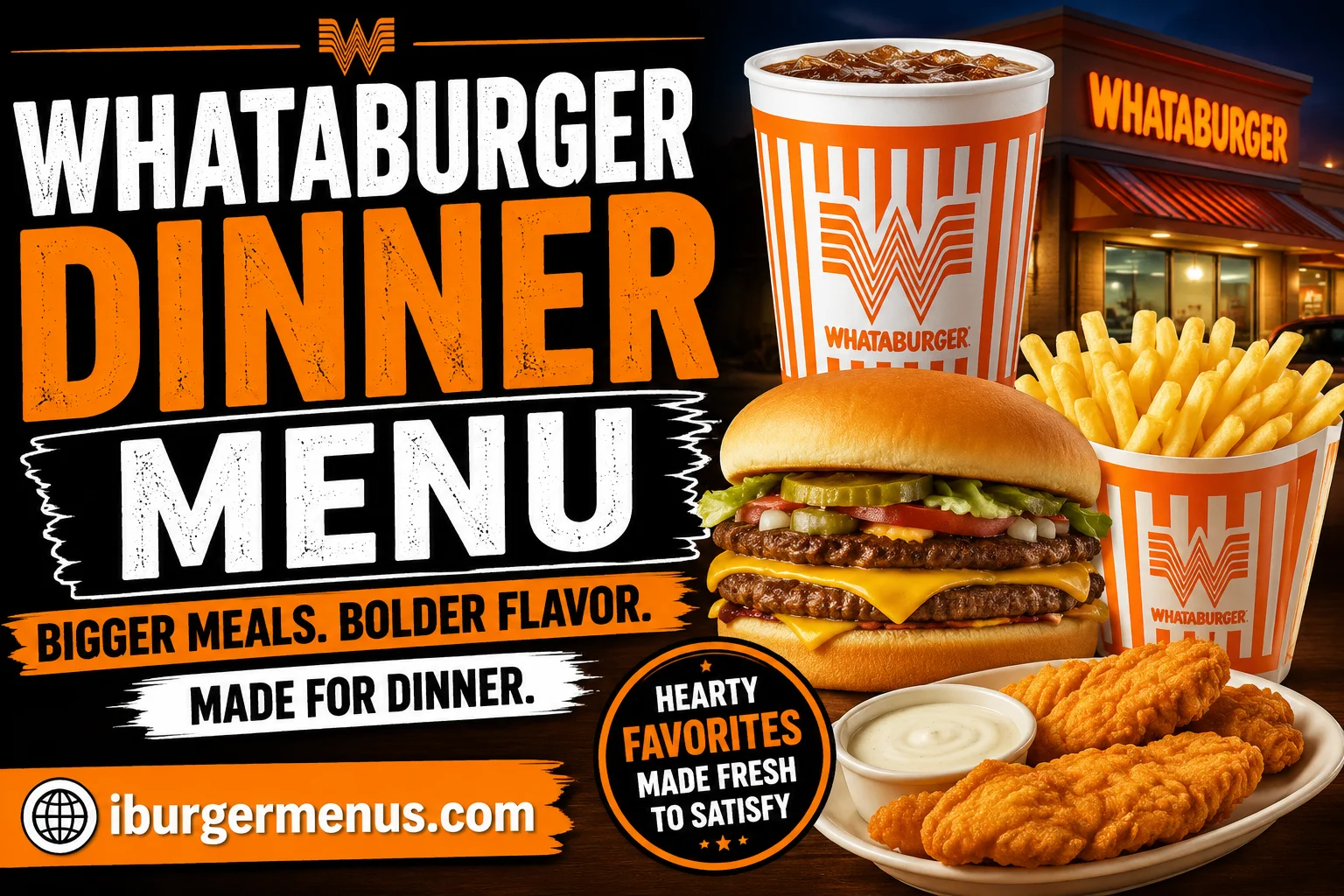 Whataburger Dinner Menu with Prices 2026