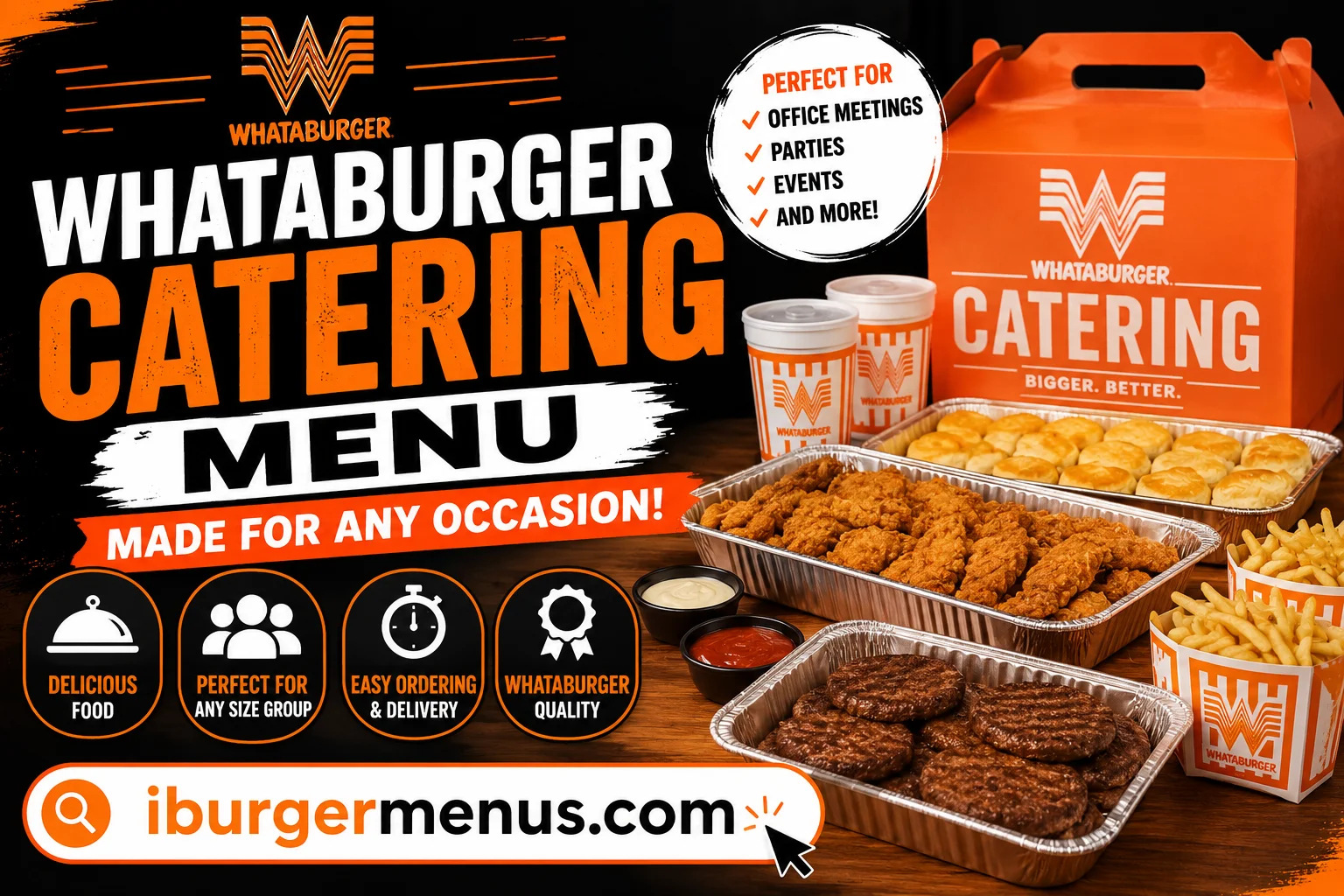 Whataburger Catering Menu with Prices 2026